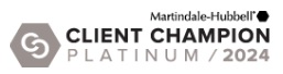 Martindale-Hubbel Client Champion Award